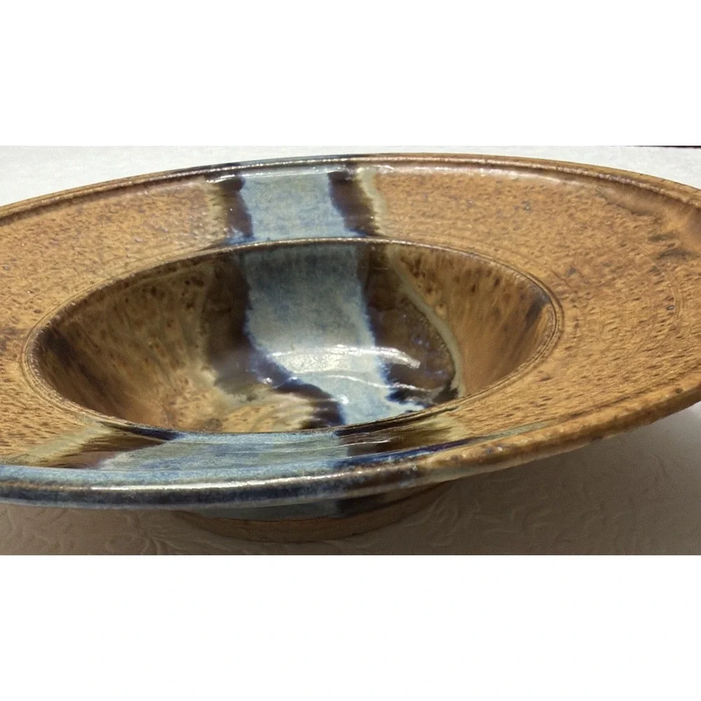 2 Pottery Bowls 9.75